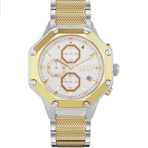 Versace Versus 45mm White Enamel Dial Watch